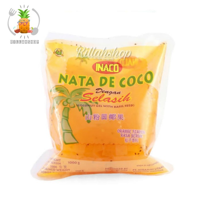 

INACO Nata De Coco Selasih Orange (1Kg)