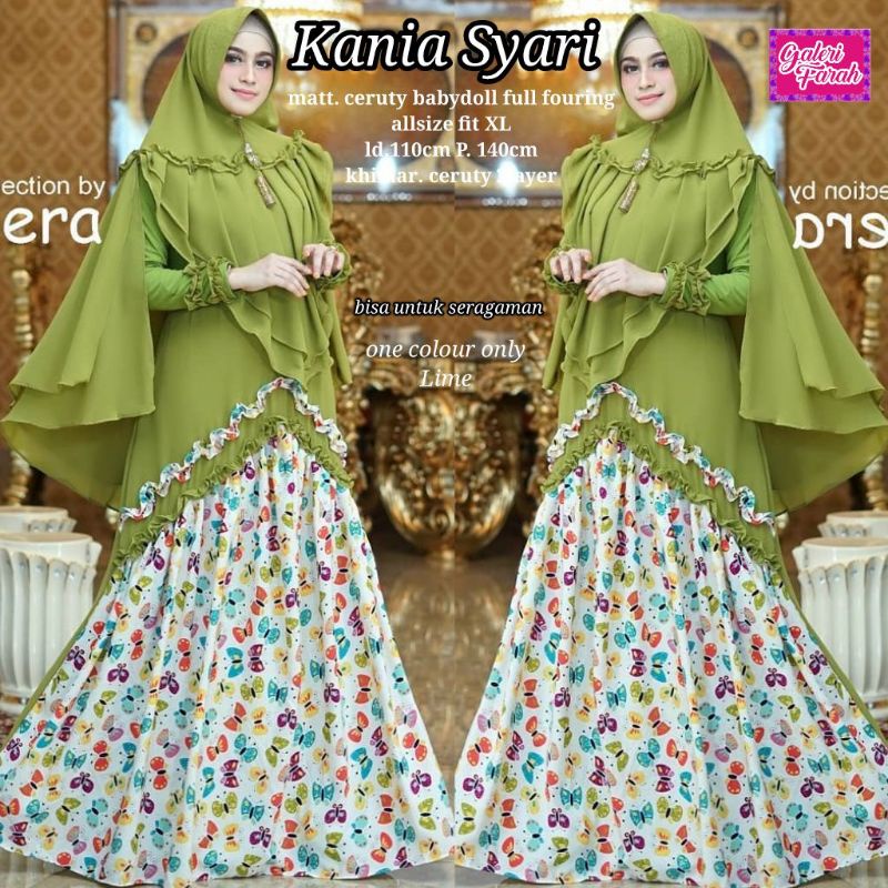 Gamis syari bahan ceruti