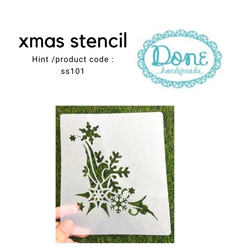 Christmas stencil natal pola stencil pattern pola gambar cake Ss101