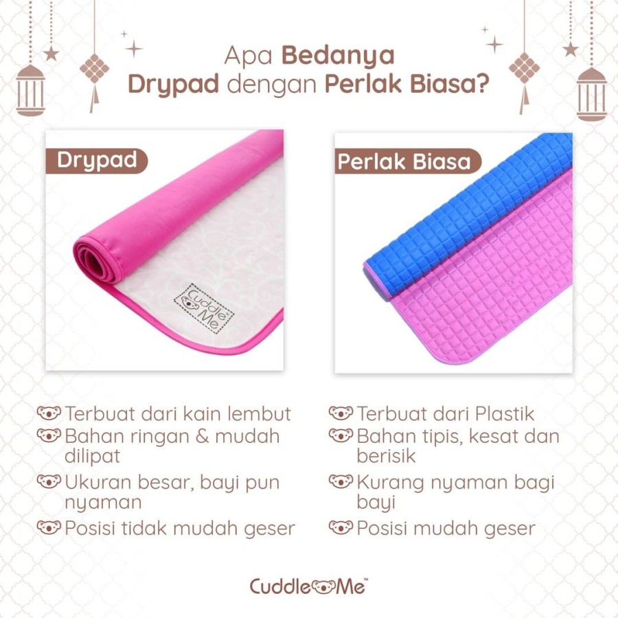 Cuddle Me - Drypad/ Perlak/ Alas Ompol Bayi