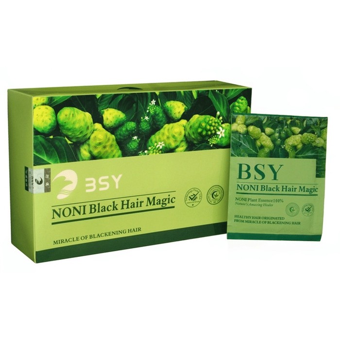 [box] bsy noni black hair magic   shampo bsy noni black   black shamp