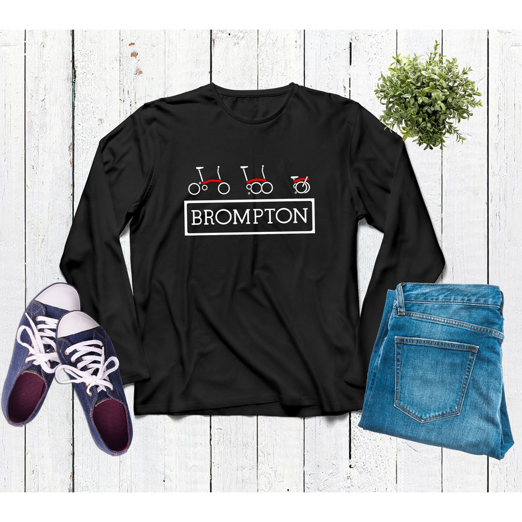 Baju Gowes Wanita Sepeda Bromptom Kaos Bersepeda Lengan Panjang Cewek