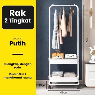 SHENAR ALEXA RACK - Rak Baju Stand Hanger Rak Penyimpanan Susun Gantungan Baju Rak Topi Tas Baju