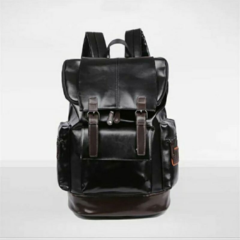 Ransel Backpack Kulit / Muat Laptop / Ransel Milenial