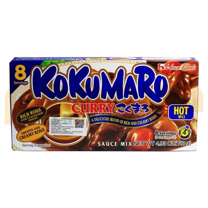 

[[COD]] HOUSE KOKUMARO CURRY HOT ENGLISH 140 GR CUCI GUDANG Kode 548