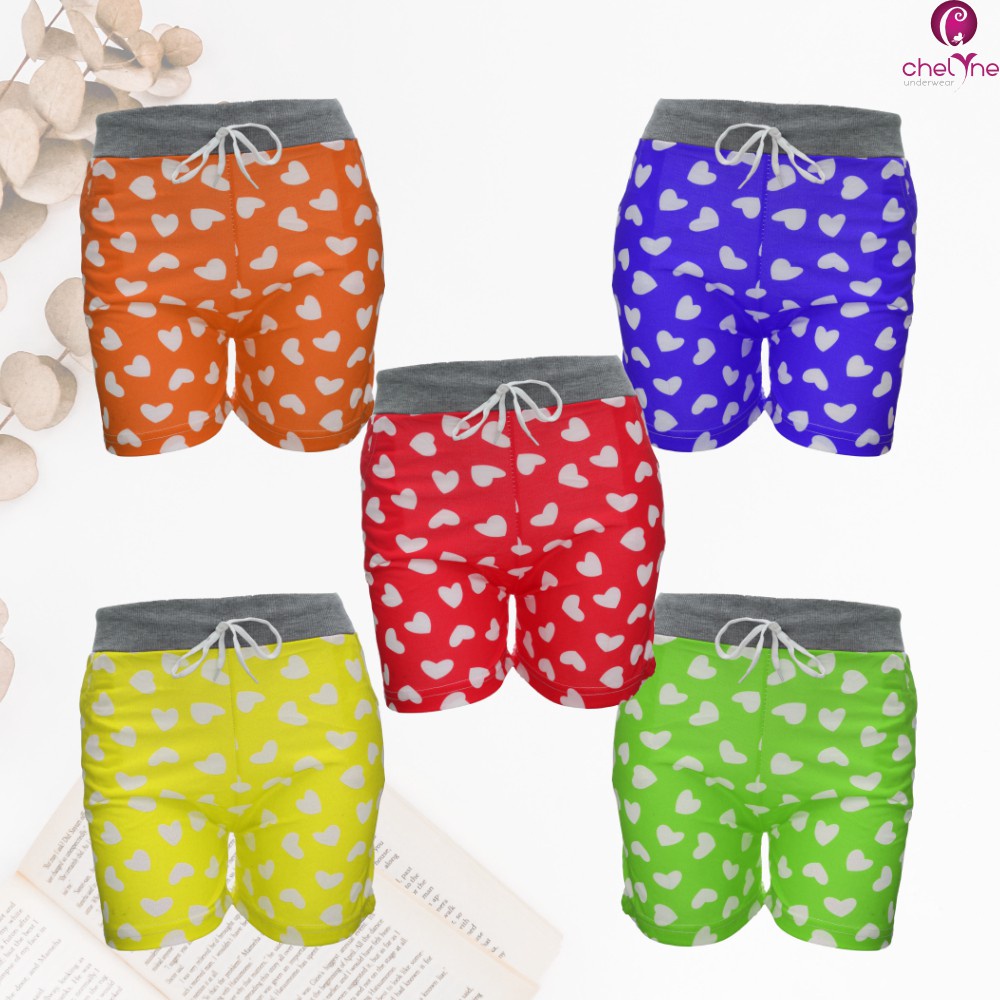 Chelyne Hotpants Celana Pendek Motif 002 Bahan Kaos