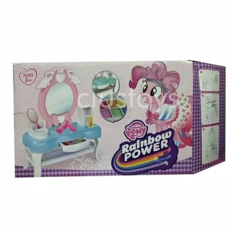 Mainan meja rias anak - little pony makeup set - Dream Dresser makeup