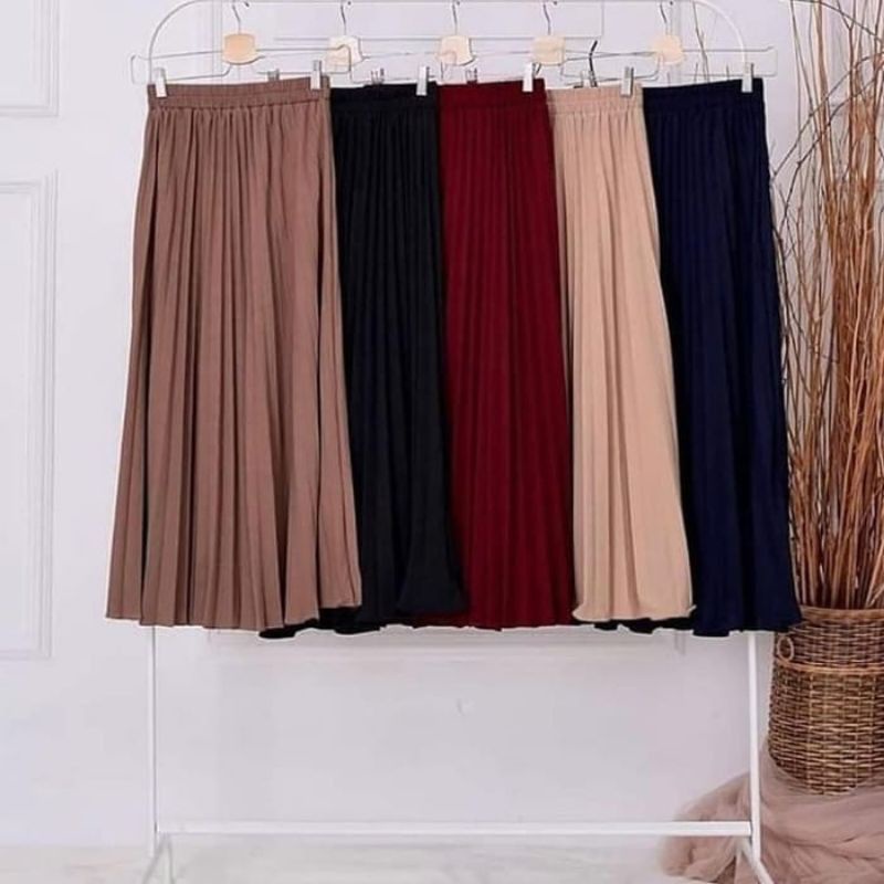 ROK PLISKET ANAK PREMIUM/ROK PLISKET ANAK 10-14 TAHUN/ROK PLISKET ANAK/ROK KLOK ANAK