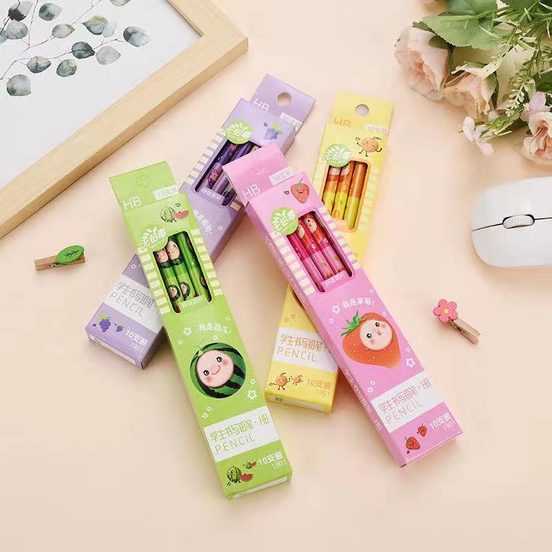 SET PENSIL ANAK PENSIL FRUIT LUCU