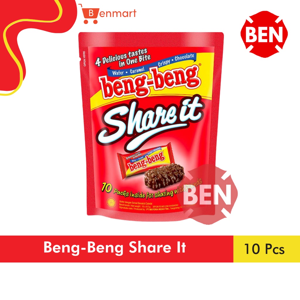 

Beng-Beng Share It 1 Bag Pouch 10 x 9,5g Beng Bengbeng Kecil Mini 9,5