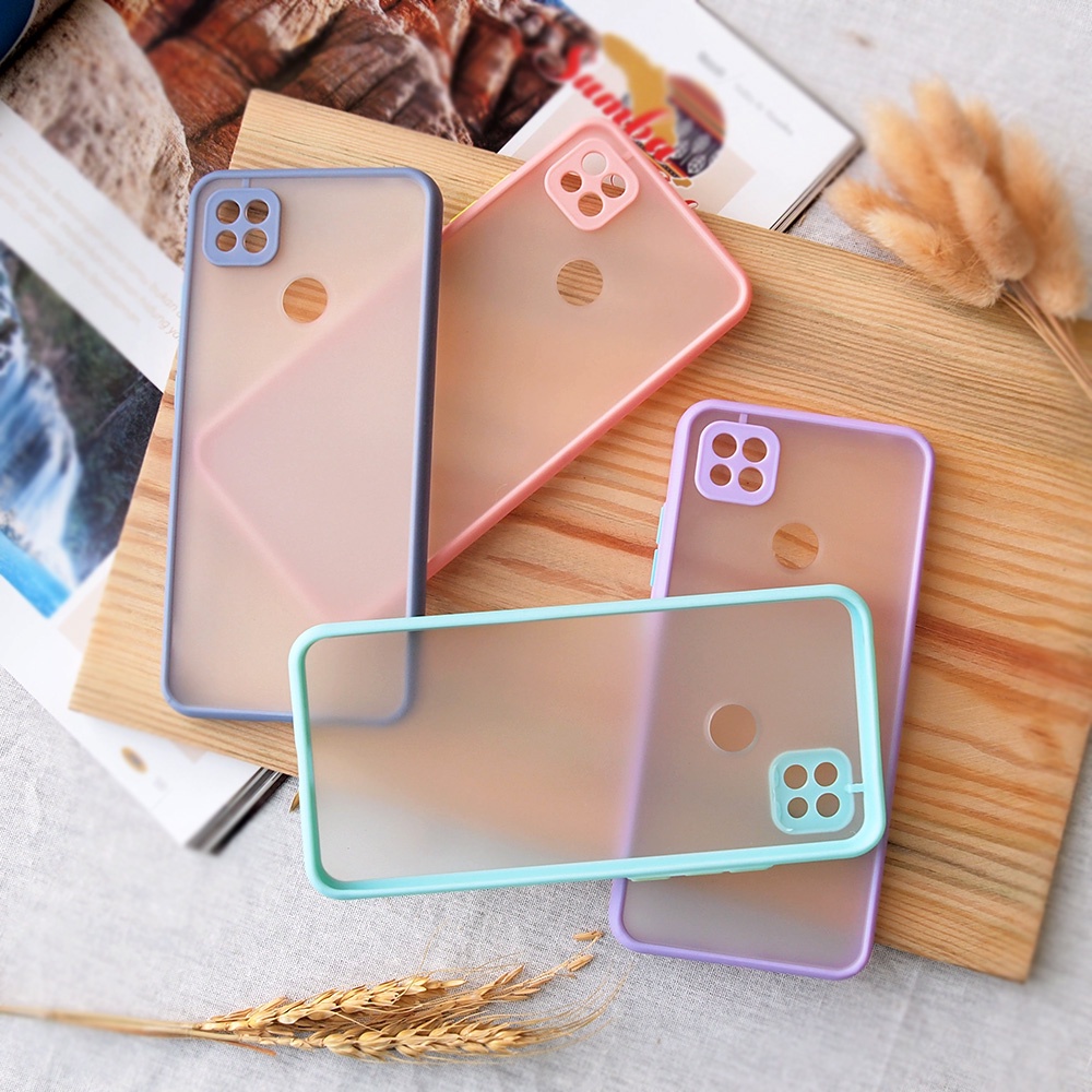 SOFTCASE XIAOMI NOTE 10 10PRO 8 8PRO 9 9PRO REDMI 8 8A 9 9A 9C CASE CAMERA PROTECTOR CASE MACARON