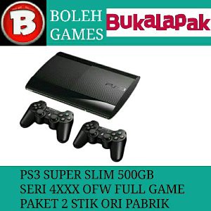Unik PS3 SUPER SLIM 500 GB OFW FULL GAME BARANG REFURBISH BY SONY Murah