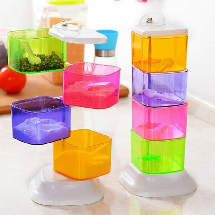 RAK TEMPAT BUMBU DAPUR GANTUNG MINIMALIS TUPPERWARE LUCU UNIK TERMURAH