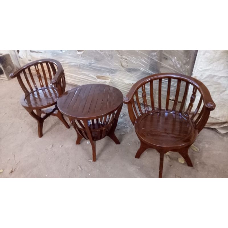 kursi teras / kursi jati / kursi mangkok / kursi teras jati Jepara