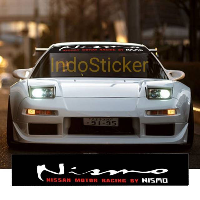 Cutting sticker mobil Nissan stiker kaca depan Nismo Nissan