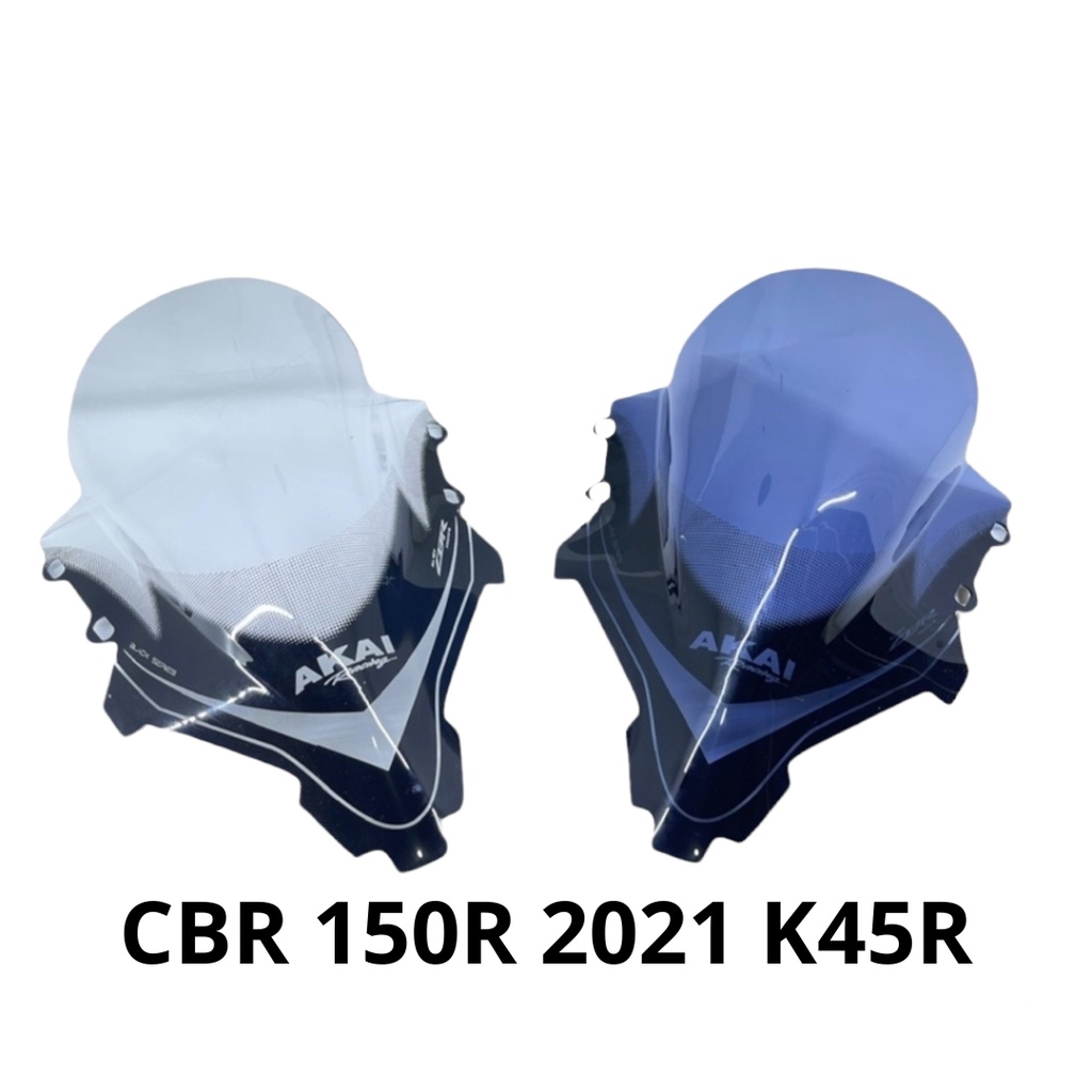 Visor Cbr 150r New K45R Windshield Cbr 150r New K45R 2021 Akai Racing Black Series