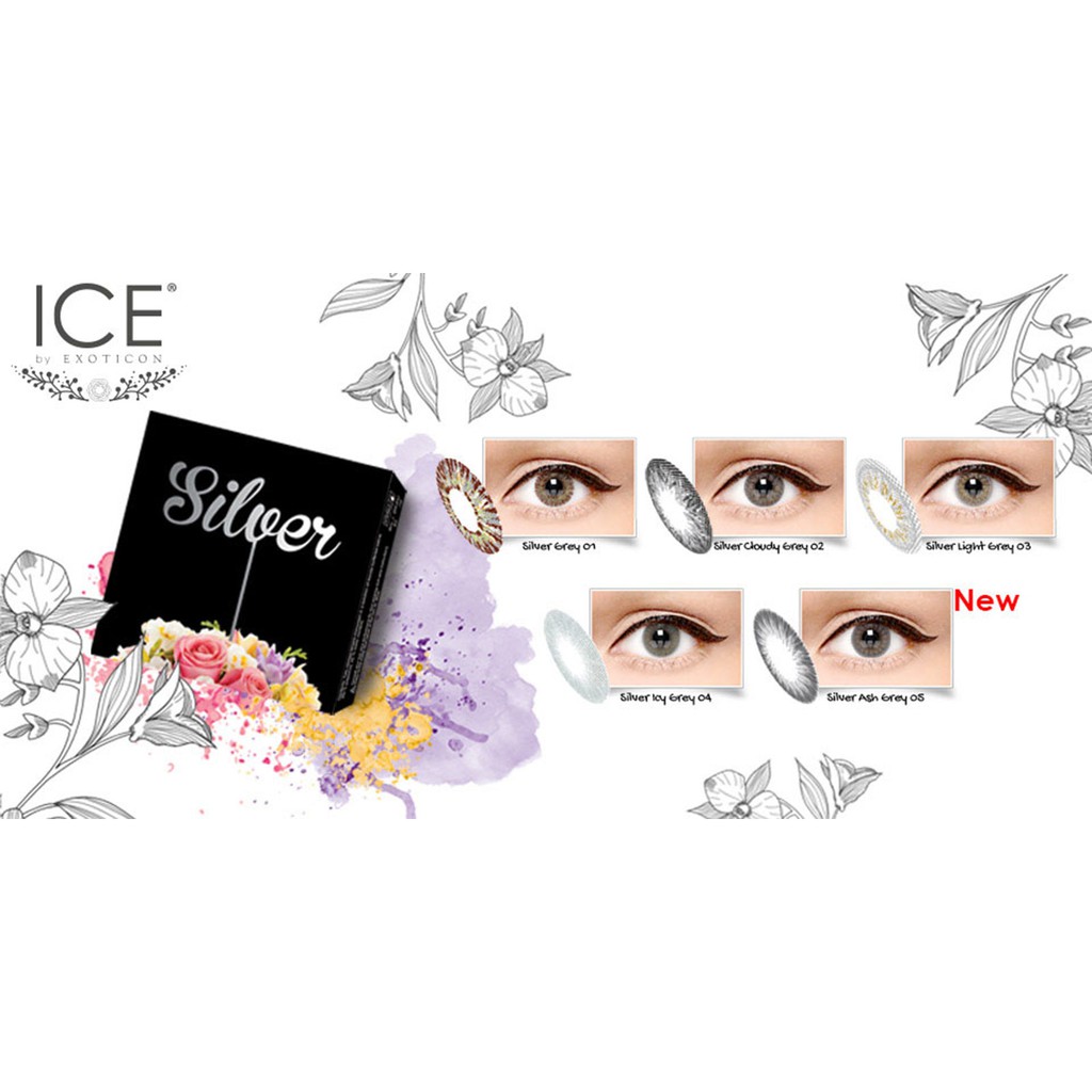 ❤ RATU ❤ Softlens X2 Ice Silver Normal | Soflens Ice Silver By X2 Big Eyes Dia 15mm