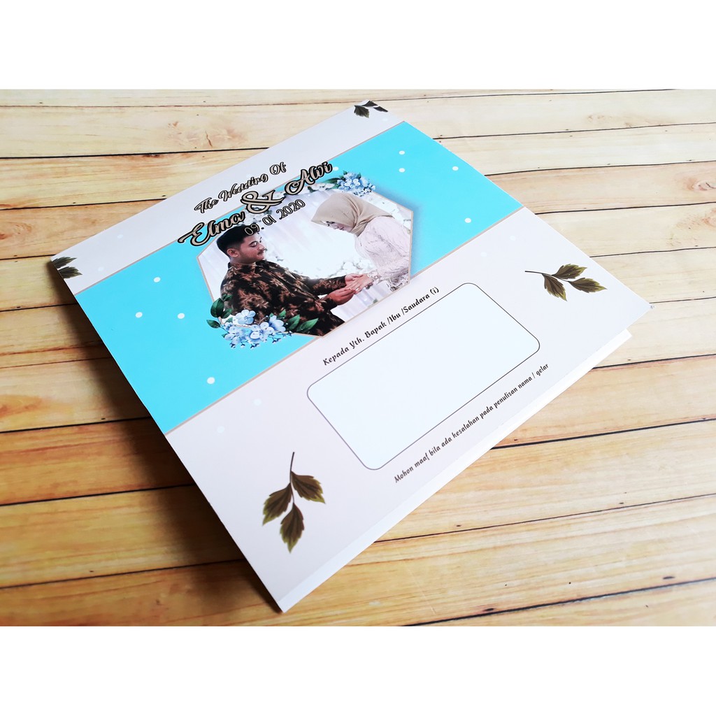 Undangan Pernikahan Kalender Foto, Glossy kilap,Tebal