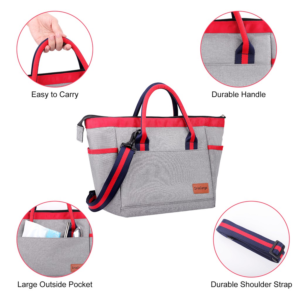 insulated tote lunch bag