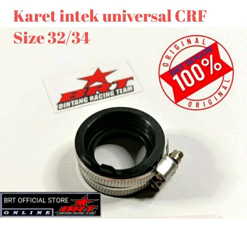 KARET INTAKE BRT CRF UNIVERSAL Karet Intake Manifold TB Throttle Body BRT CRF 150 Universal 32mm 34mm