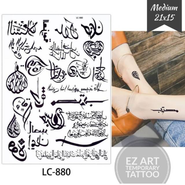 Set Kumpulan Gambar Keren Temporary Tattoo Tato Temporer Fashion Premium Quality Shopee Indonesia