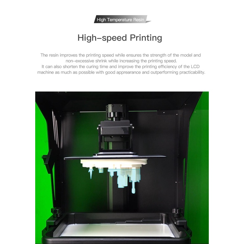 Creality High Temperature Resin MSLA LCD 3D Printer 0.5 KG