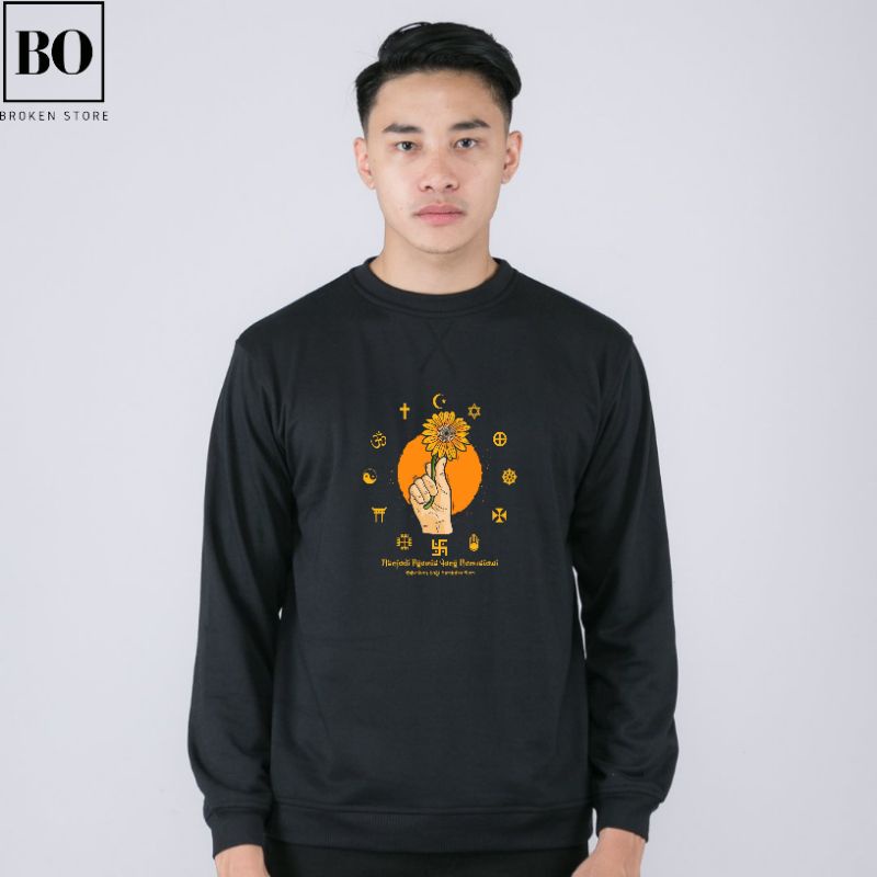 Sweater pluralisme / crewneck pluralisme / Sweatshirt aktivis pluralisme