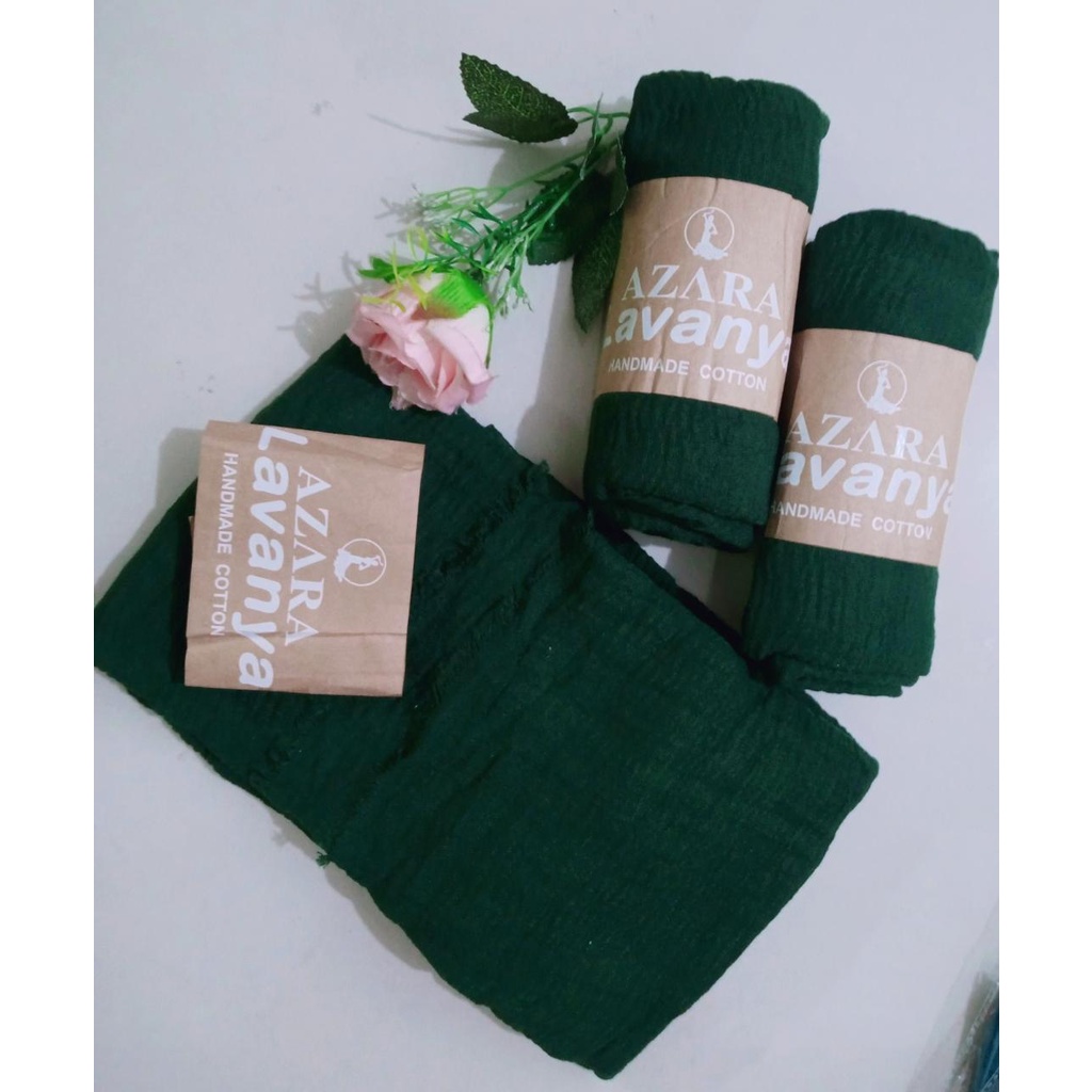 Hijab Pashmina Crinkle Shawl Cotton Wide Jilbab Bahan Katun Pashmina Premium Import CRINCLE