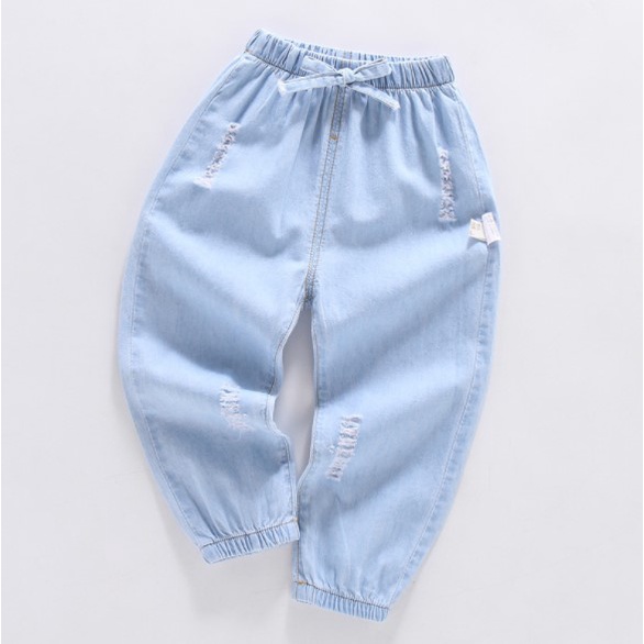 CL3-Celana Anak-anak Korea Celana Jeans Anak Laki-laki dan Perempuan import