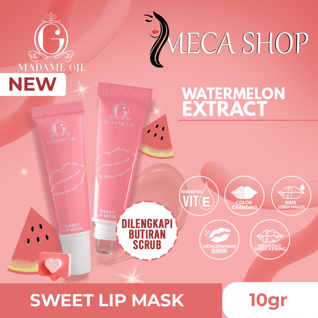 Madame Gie Sweet Lip Mask - Masker Scrub Bibir Cerah