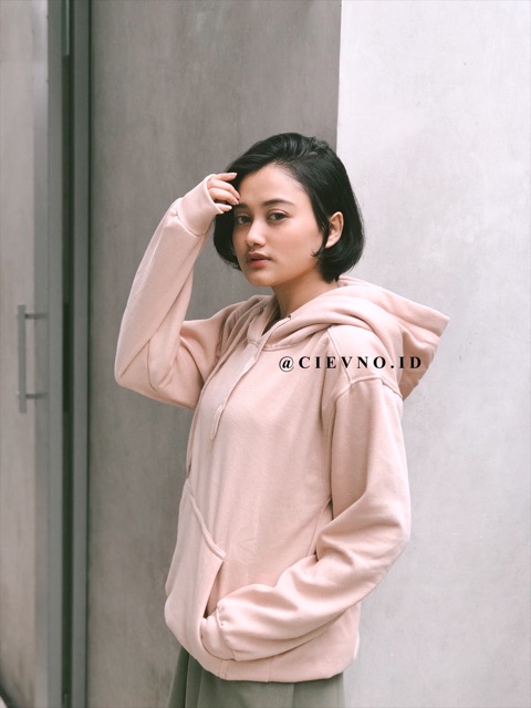 HOODIE JUMPER POLOS NUDE SIZE M - XXXL