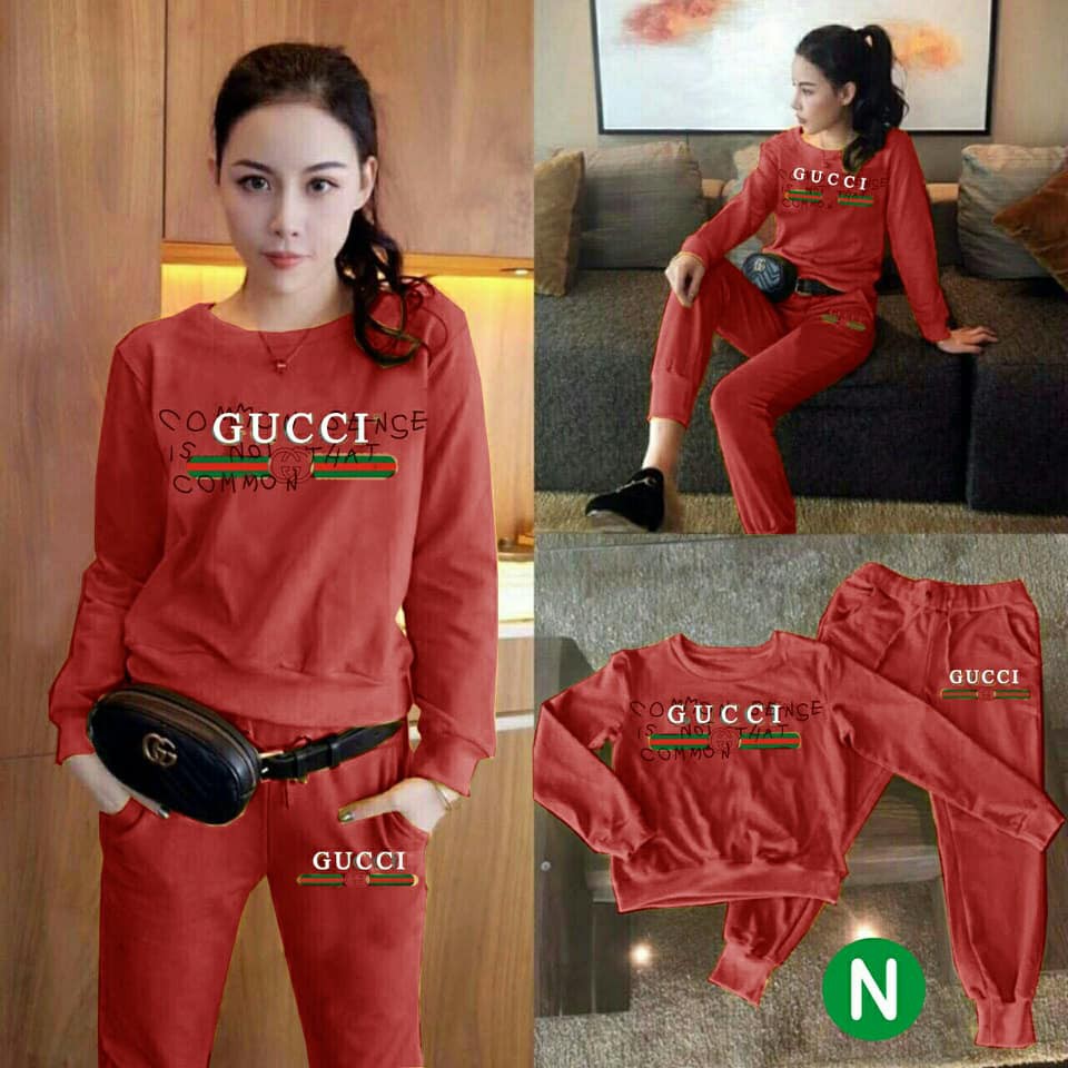 Setelan Gucci Merah Setelan Gucci r