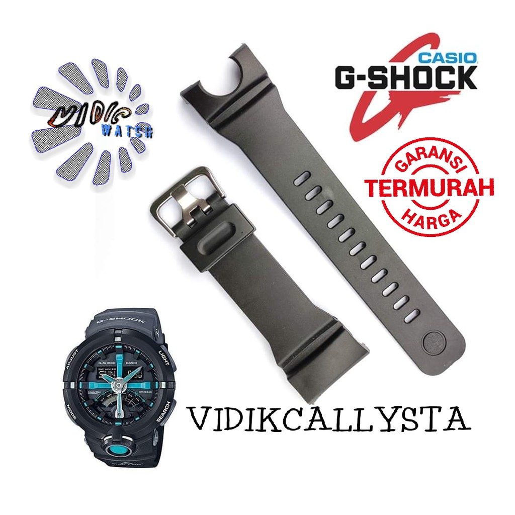 Strap Tali Jam Tangan Casio GA-500 GA 500 GA500 Tali jam Casio