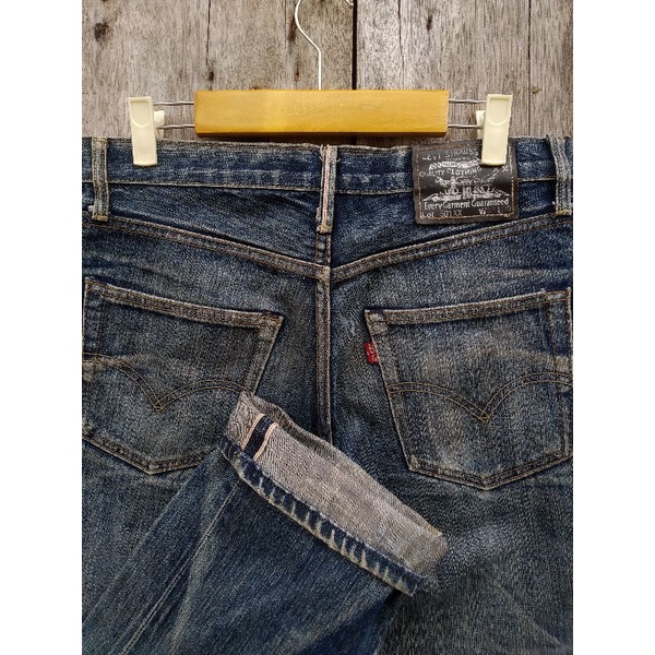 levis vintage 501xx big E selvedge blue wash fading size fit 30 second original