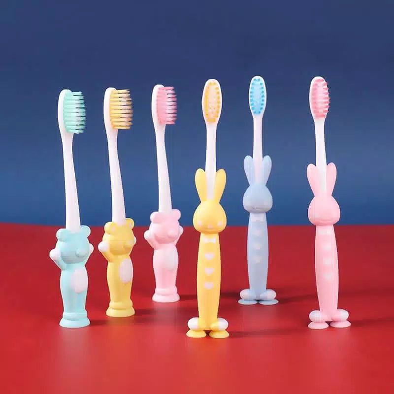 ( 1 Pcs  ) Sikat Gigi Anak Karakter Lucu Rabbit And Bear (