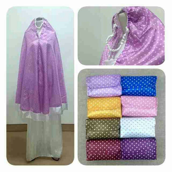 Mukena Dewasa Parasit Abutai Polkadot