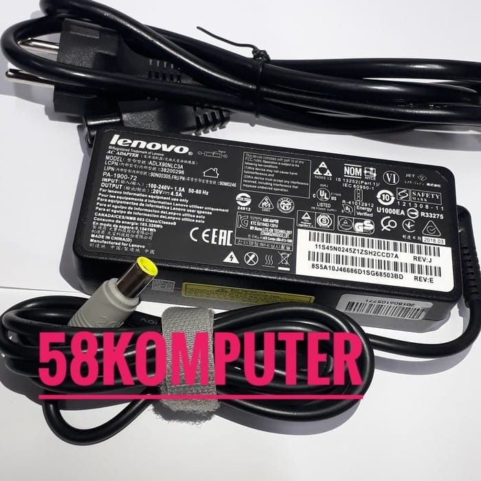 Charger Laptop Lenovo T60 T60p T61 T61p X60 R60 Z60 Z60M Z60T Z61e Z61m Z61p 20V 3.25A