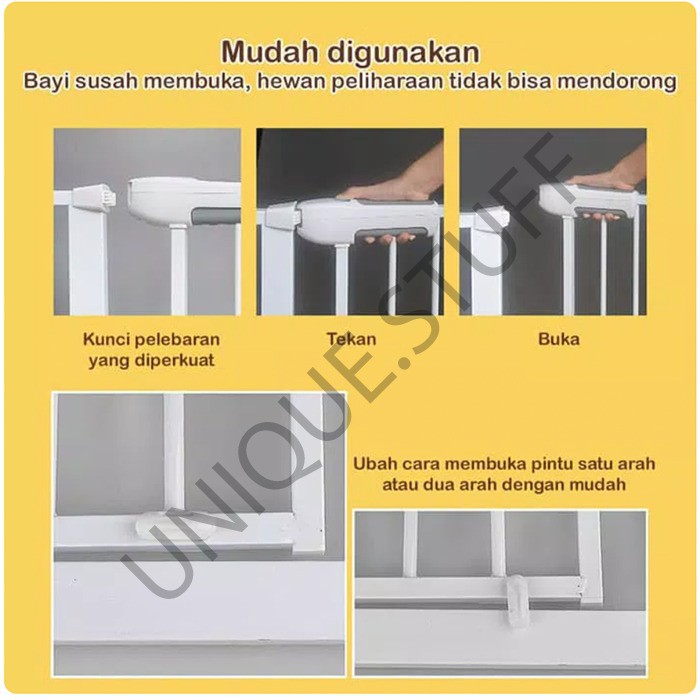 BABY safety gate pintu bayi pagar tangga pengaman anak bayi portable Pagar bayi tangga