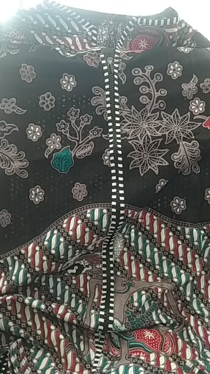 Tey-17 Batik Wanita Asj Sa Hrb026 Kenongo Kemeja Tosca Pendek