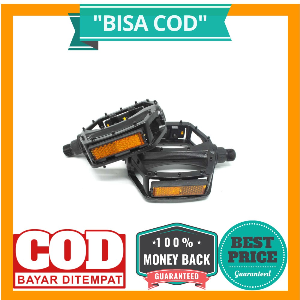 BISA COD PROMEND Pedal Sepeda Aluminium Anti-Slip - JT410 - Black