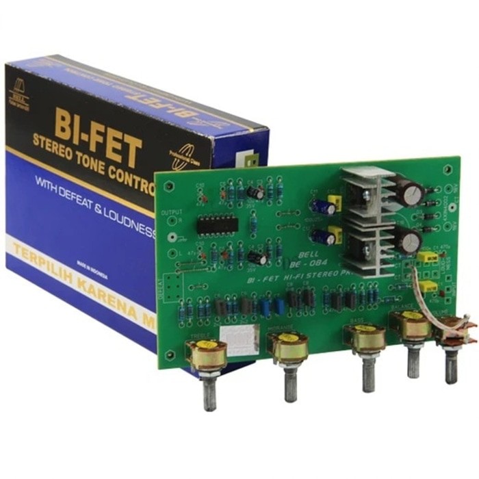 KIT TONE CONTROL BIFET BI-FET STEREO TONE KONTROL BIFET PLUS LOUDNESS DEFEAT BELL BGR ASLI