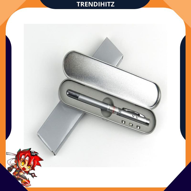 

Grosir 3 in 1 Pulpen Laser Pointer / Pena LED / Bolpen Presentasi - Perak Trendihitz