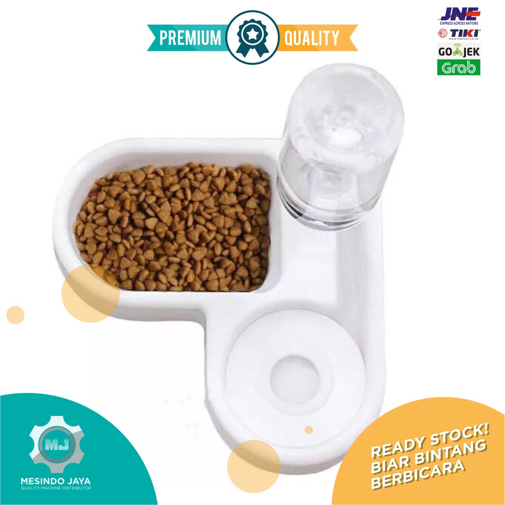 Tempat Makan Minum Anjing Kucing Multifungsi Pet Bowl 2 in 1 / Pet Bowl Dispenser 2in1 Multifunction