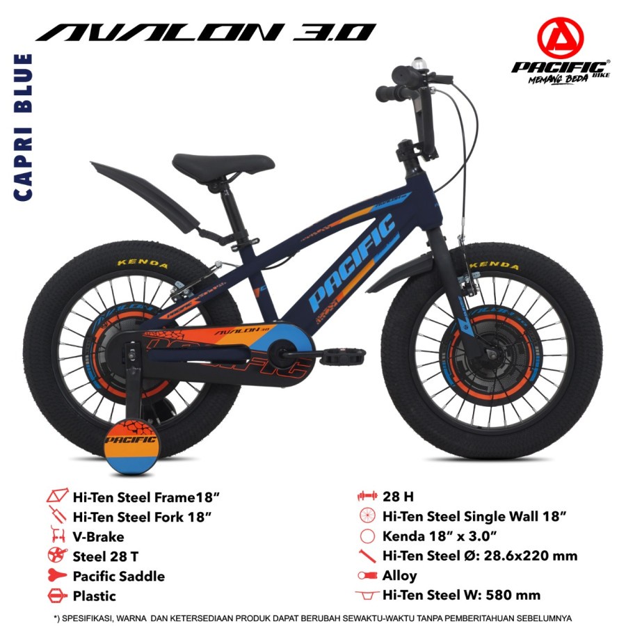 Sepeda Anak Pacific BMX AVALON 3.0 18 Inch Garansi SNI-1