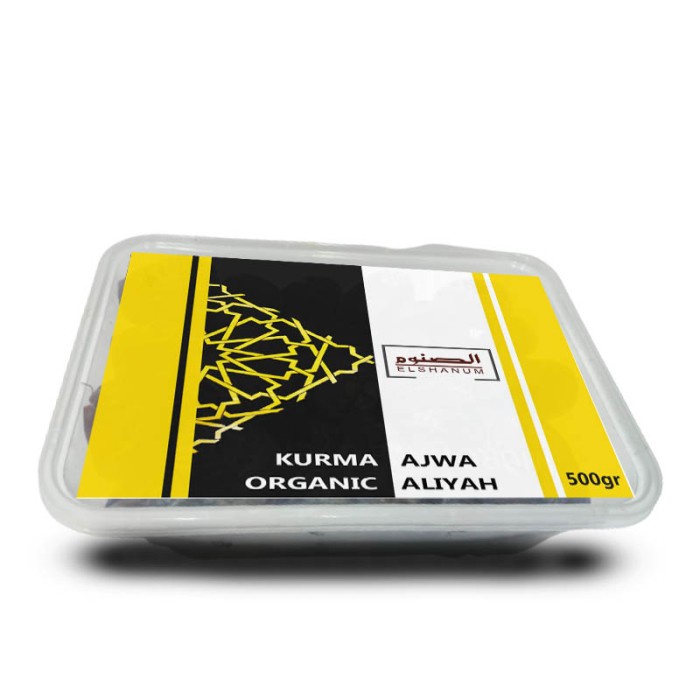 

Kurma Ajwa Aliyah Organic 500gr (Toples) - Ajwa Aliyah Castle Farm