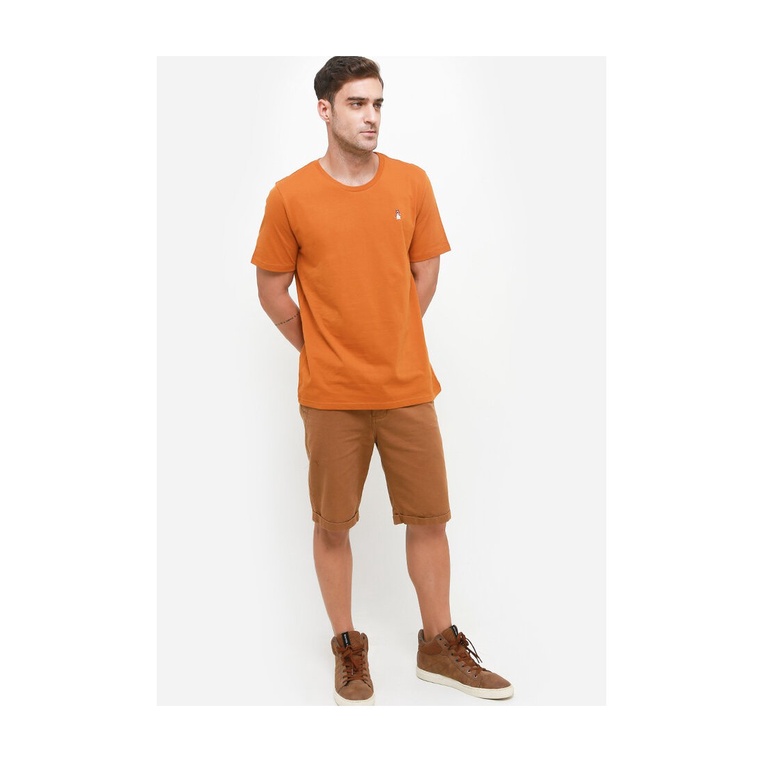 BAJU KAOS PRIA HUSH PUPPIES ORIGINAL CASUAL LENGAN PENDEK ORANGE HM18