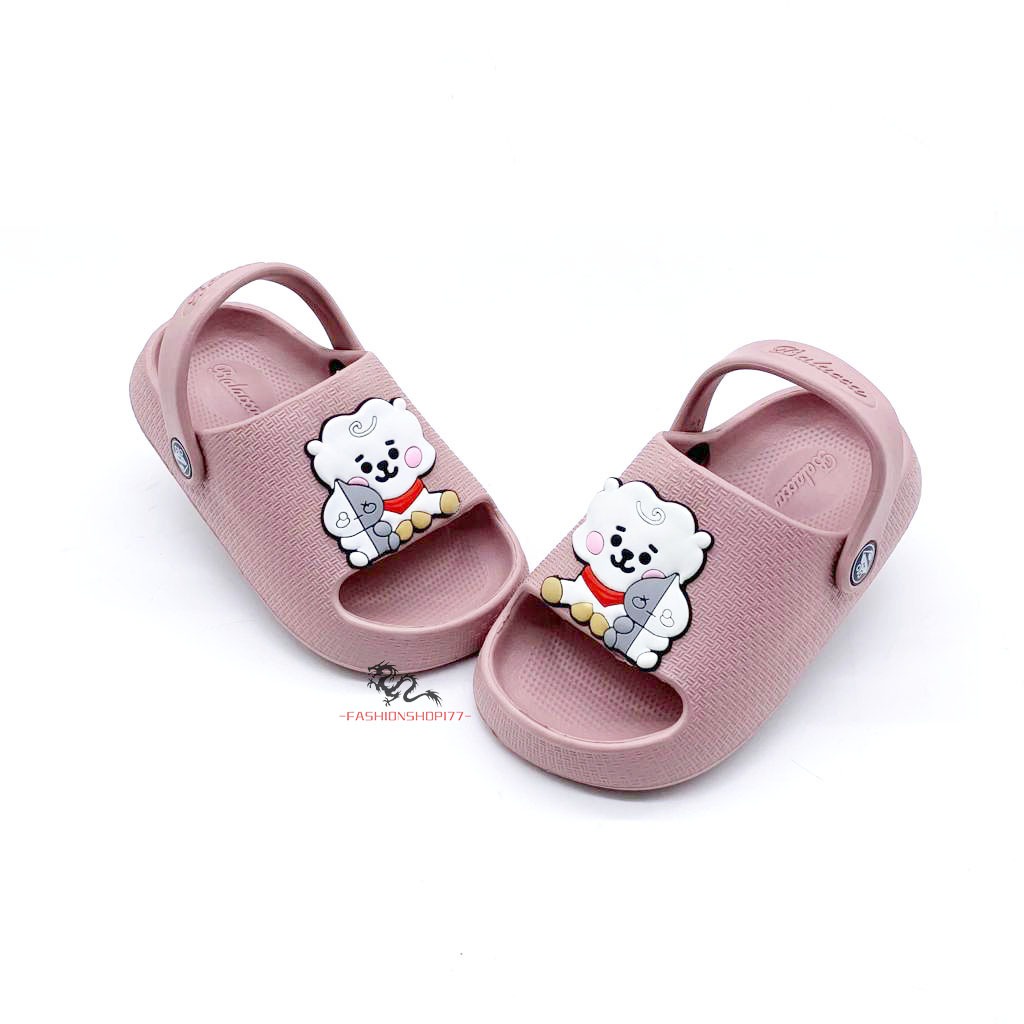 Sandal Anak Perempuan Sandal Selop Bahan Karet Motif Domba Lucu Terbaru UK.19-24