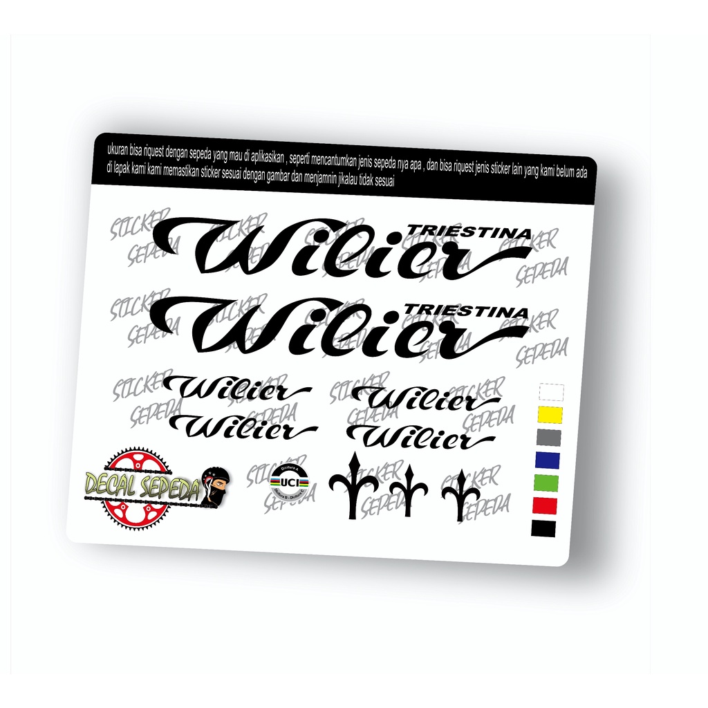 decal sepeda wilier - sticker sepeda wilier full cutting
