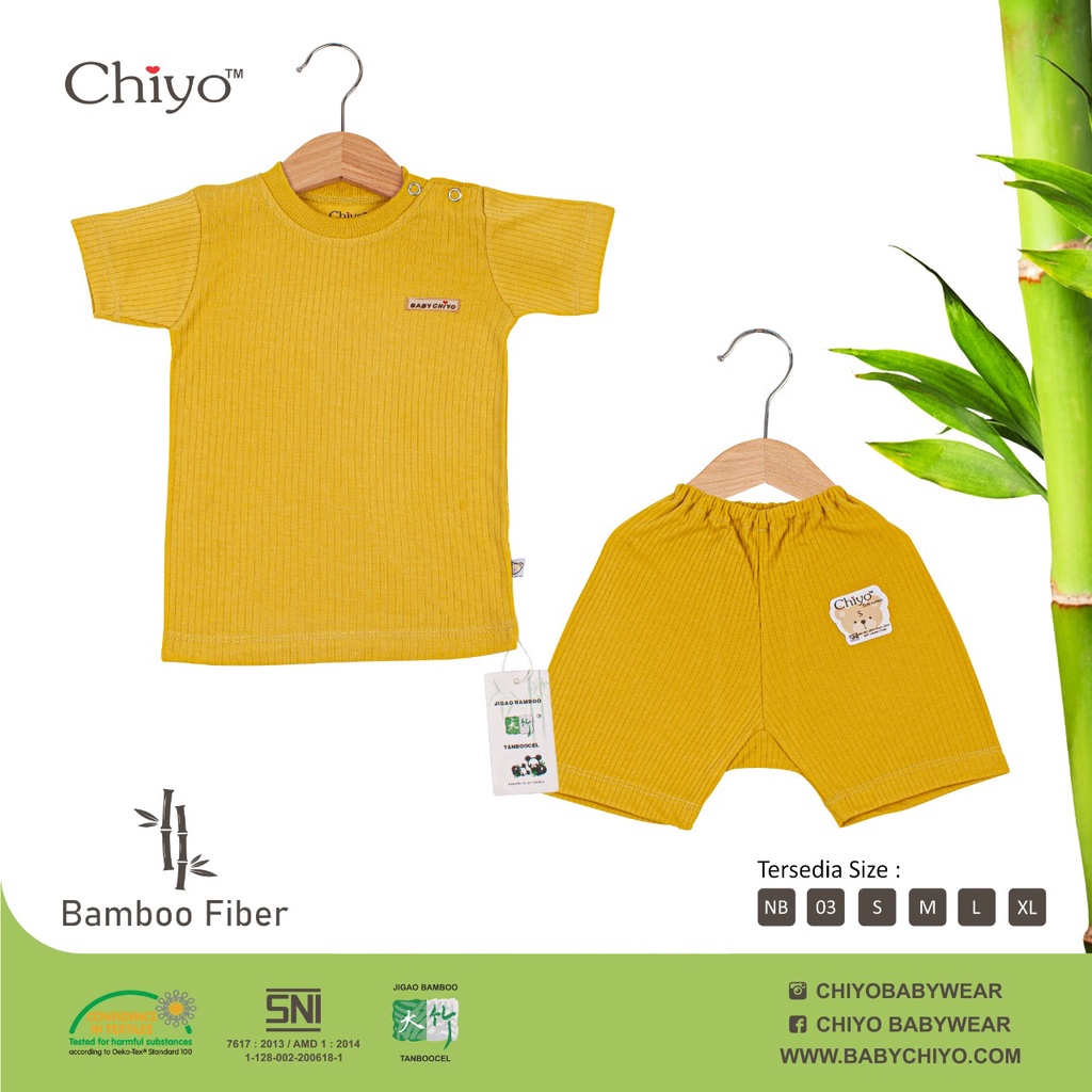 Chiyo Bamboo Set Kancing Pundak Pendek Inspiring Colour