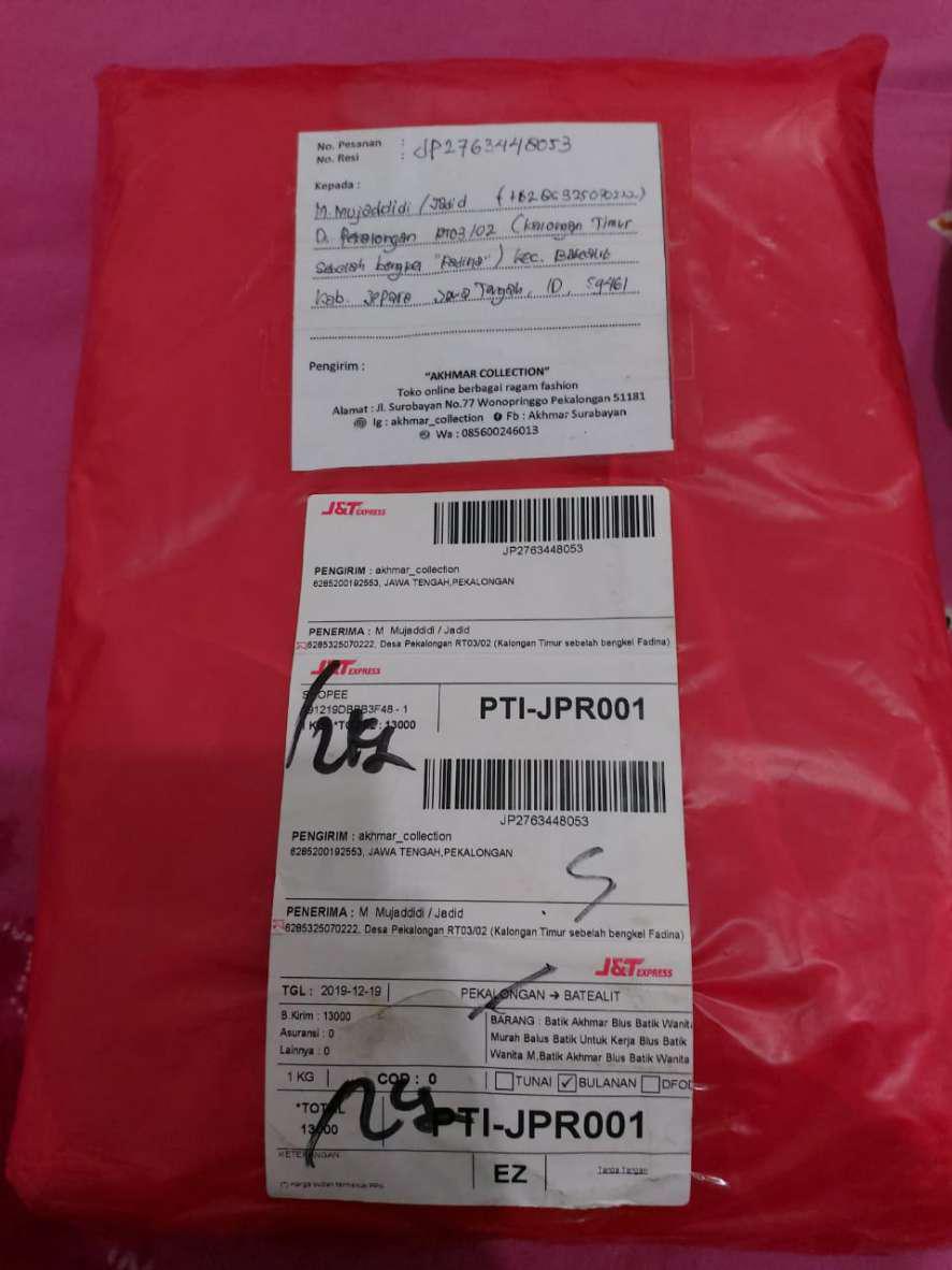 Batik Akhmar Blus Batik Wanita Murah Balus Batik Untuk Kerja Blus Batik Wanita Modern